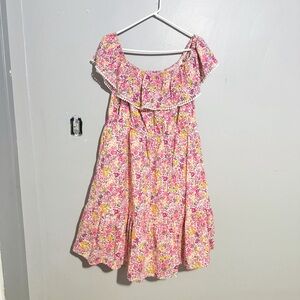 Floral Off Shoulder Dress Size XL
